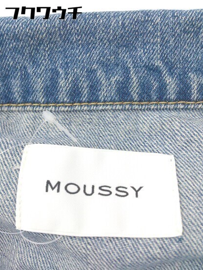 * MOUSSY Moussy long sleeve Denim jacket G Jean size F indigo lady's 