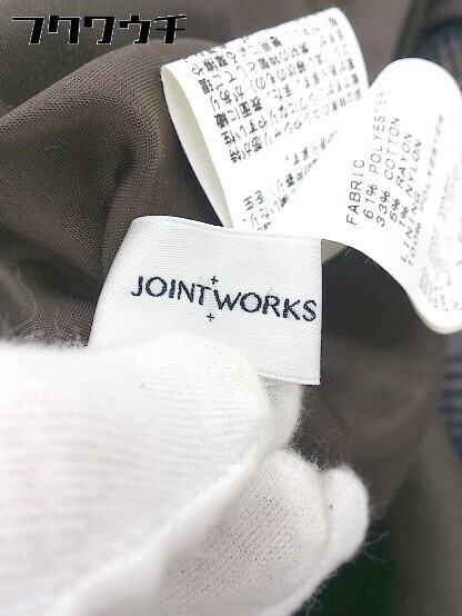 ◇ ◎ JOINT WORKS ウエストベルト付 ノースリーブ ロング ワンピース ベージュ系 ネイビー系 レディース_画像5