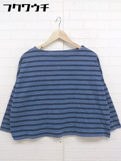◇ Traditional Weatherwear MACKINTOSH ボーダー 七分袖 Tシャツ カットソー サイズS ブルー系 レディース_画像2