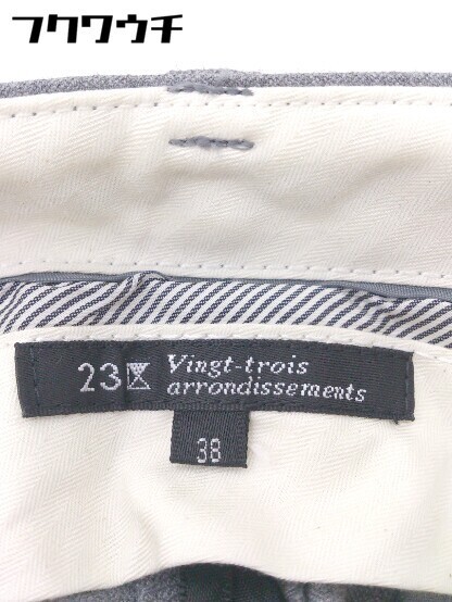 ◇ 23区 vingt trois arrondissements ショート ハーフ パンツ サイズ38 グレー系 レディース_画像4