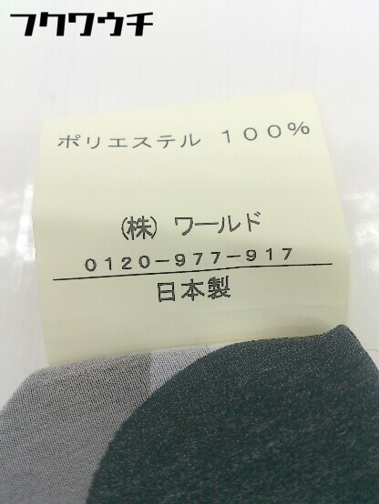 ◇ Lui Chantant ルイシャンタン 総柄 七分袖 膝丈 ワンピース サイズ38 グレー系 レディース_画像5