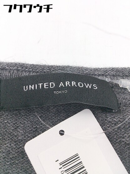 ◇ UNITED ARROWS ユナイテッドアローズ 薄手 ニット 長袖 セーター ダークグレー系 レディースの画像4