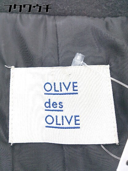 ■ OLIVE des OLIVE オリーブ デ オリーブ 長袖 コート サイズ M ブラック レディース_画像4