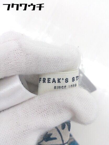 ◇ FREAK'S STORE フリークスストア 総柄 半袖 ロング ワンピース サイズFREE ベージュ ブルー レディースの画像4