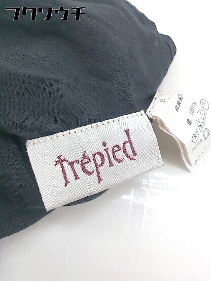 ◇ trepied × BEAMS BOY 刺繍 五分袖 ブラウス カットソー サイズF ブラック ブルー ホワイト系 レディース_画像8