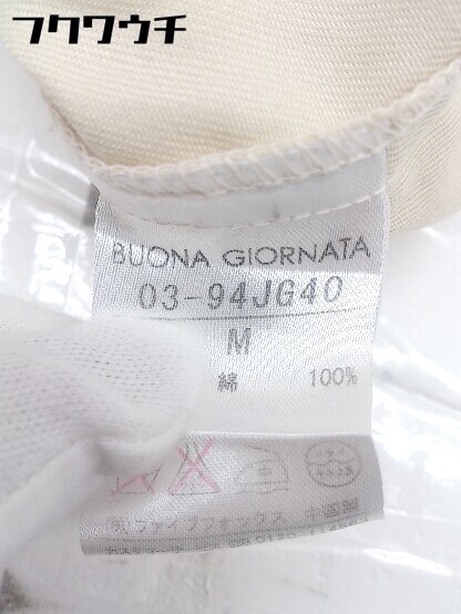 ◇ BUONA GIORNATA ボナジョルナータ 1B 長袖 テーラードジャケット サイズM ベージュ レディース_画像5