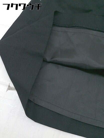 ◇ green label relaxing グリーンレーベル UNITED ARROWS 膝丈 台形 スカート サイズ38 ブラック レディース_画像6