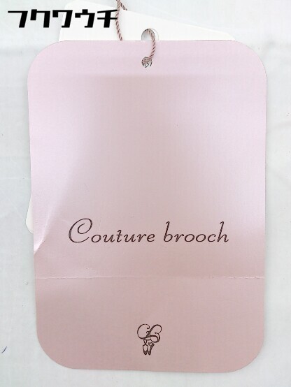 ◇ ◎ ●未使用● Couture brooch ボーダー ウエストリボン 長袖 膝丈 ワンピース サイズ M ベージュ ブラック レディース_画像7