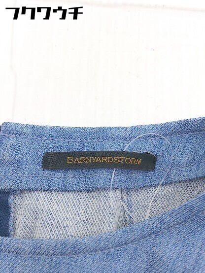 ◇ BARNYARDSTORM バンヤードストーム 半袖 ミニ ワンピース サイズ1 ブルー レディースの画像4