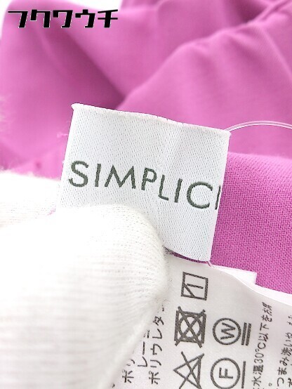 ◇ Simplicite シンプリシテェ ウエストゴム 裾ロールアップ テーパードパンツ ピンク レディース_画像5