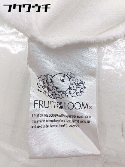 ◇ Fruit of the Loom×BAYFLOW ロゴ プリント スリット 五分袖 膝丈 ワンピース ホワイト ブラック レディース_画像6