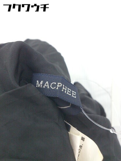 ◇ MACPHEE マカフィー TOMORROWLAND サイドジップ ミニ プリーツ スカート サイズ36 ブラック レディース_画像4
