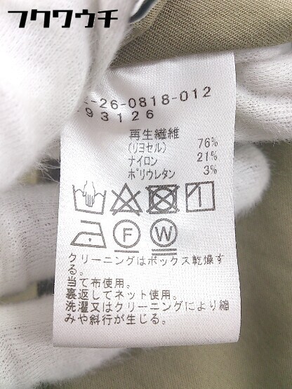 ◇ ◎ BEAMS LIGHTS ビームス ライツ Vネック ノースリーブ 膝下丈 ワンピース サイズ38 カーキ レディース_画像5