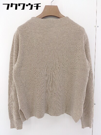 * NATURAL BEAUTY BASIC Natural Beauty Basic wool knitted long sleeve sweater size M beige lady's 