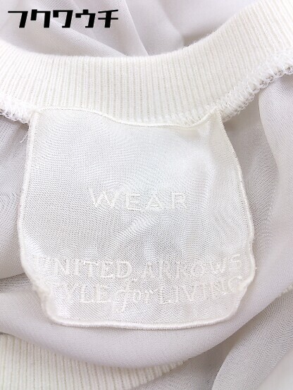 ◇ WEAR UNITED ARROWS 七分袖 チュニック ブラウス カットソー グレー系 ホワイト系 レディース_画像4