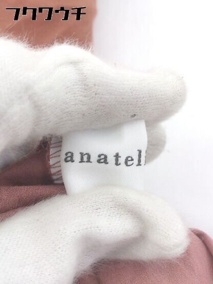 ◇ ◎ anatelier アナトリエ シルク混 ノースリーブ 膝下丈 シャツワンピース サイズ36 ブラウン系 レディース_画像5