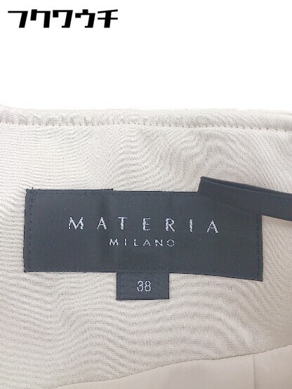 ◇ MATERIA マテリア 膝下丈 タイト ナロー スカート サイズ38 ベージュ系 レディース_画像4
