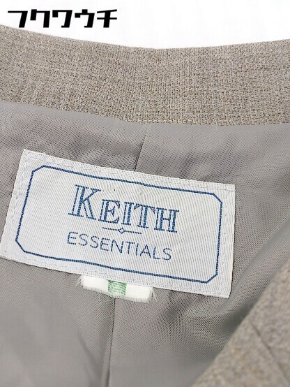 ◇ KEITH ESSENTIALS キース 比翼 ジャケット グレージュ系 レディース_画像4