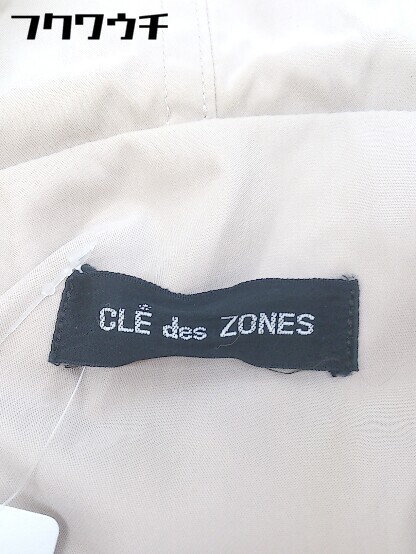 ◇ CLE des ZONES フェイクファー 長袖 コート サイズ 9AR ベージュ アイボリー レディース_画像5
