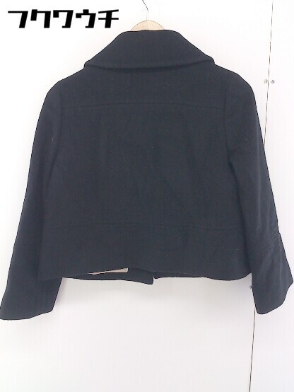 ◇ INED イネド 長袖 ジャケット サイズ7 ブラック レディース_画像3