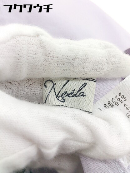 ◇ Noela ノエラ チェック 刺繍 半袖 ミニ ワンピース ブラック ホワイト系 レディースの画像5