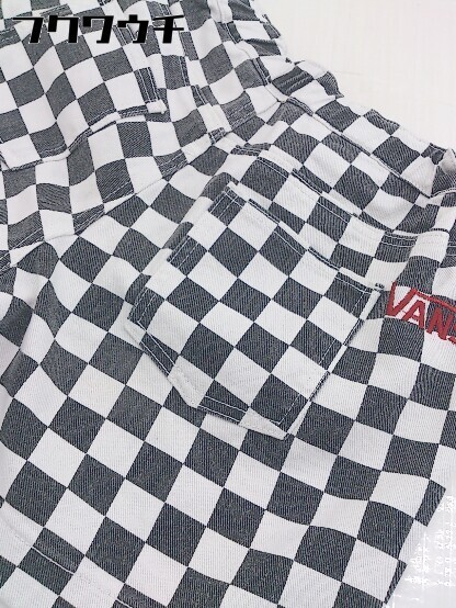 ◇ VANS ヴァンズ ショート ハーフ パンツ サイズS ブラック ホワイト レディース_画像7