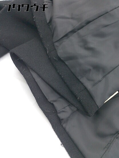 ◇ NATURAL BEAUTY BASIC ダブルボタン ノーカラー 長袖 ジャケット サイズ M ブラック レディース_画像7