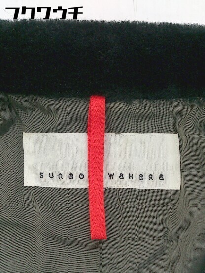 # SUNAOKUWAHARA Sunao Kuwahara Zip выше жакет размер S хаки женский 