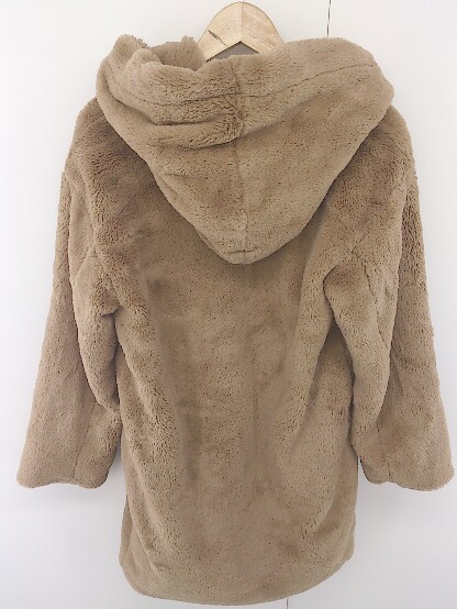 # AZUL BY MOUSSY azur bai Moussy искусственный мех длинный рукав пальто размер S бежевый женский 