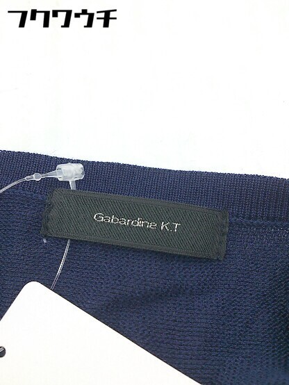 ◇ Gabardine K.T ギャバジンK.T 半袖 ミニ ワンピース サイズ9 ネイビー ブラック系 レディース_画像4