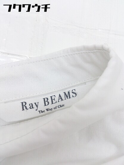 ◇ Ray BEAMS レイビームス プリーツ フレンチスリーブ カットソー ホワイト レディース_画像4