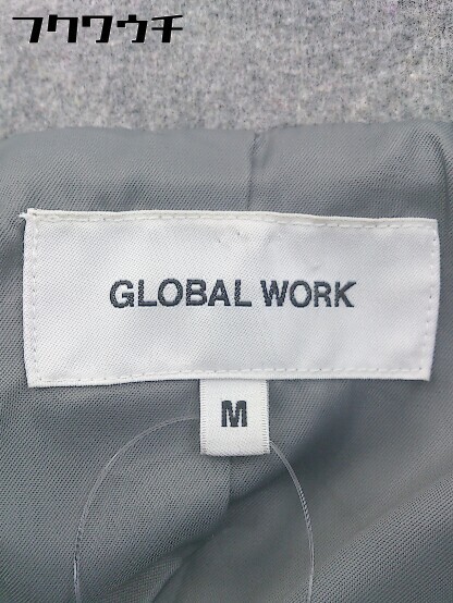 ■ GLOBAL WORK グローバルワーク ダブルボタン 長袖 コート サイズ M グレー レディース_画像4