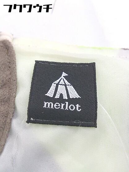 ◇ merlot メルロー 総柄 七分袖 膝下丈 ワンピース ダークグレー系 レディース_画像4
