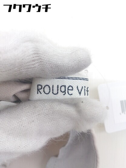 ◇ Rouge vif ルージュ ヴィフ 膝下丈 フレア スカート サイズ36 ホワイトピンク系 レディース_画像5