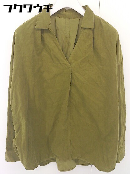 ◇ green label relaxing UNITED ARROWS 長袖 ブラウス カットソー グリーン系 レディース_画像2