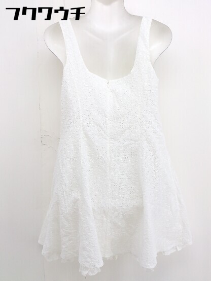 * JILL STUART Jill Stuart eyelet race tank top knees height One-piece size 4 white lady's 