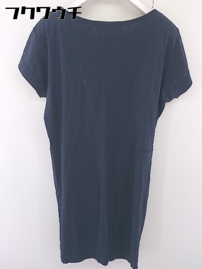 ◇ green label relaxing グリーンレーベル UNITED ARROWS 半袖 膝丈 ワンピース ネイビー レディース_画像3