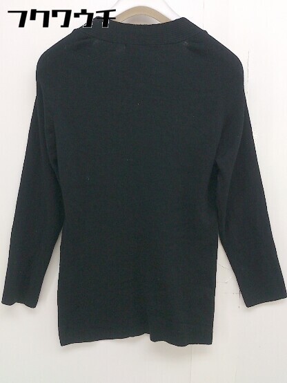 ◇ BALLSEY ボールジィ ボレロデザイン Vネック ウール ニット 長袖 セーター サイズ 38 ブラック レディース_画像3