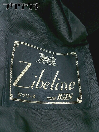 ◇ Zibeline ジブリーヌ ベロア調 1B 長袖 ジャケット ブレザー サイズ 9号 ブラック レディース_画像4