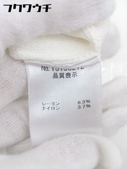 ◇ LOUNIE ルーニィ 2B シングル ニット 長袖 テーラードジャケット サイズ F ホワイト ブラック レディース_画像6