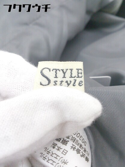 ◇ style style 半袖 膝丈 ワンピース サイズ38 グレー レディース_画像6
