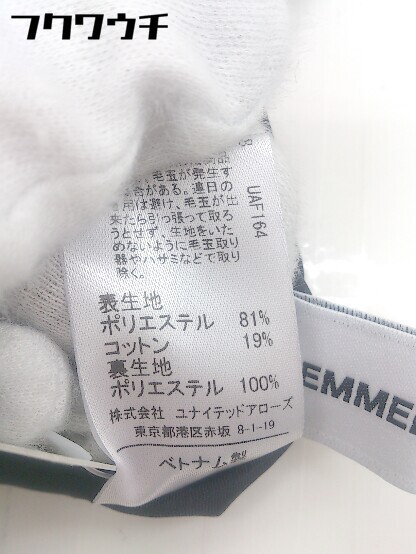 ◇ EMMEL REFINES エメルリファインズ 半袖 ロング ワンピース サイズS ネイビー レディース_画像5