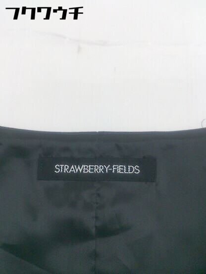 ◇ STRAWBERRY FIELDS ストロベリーフィールズ ノースリーブ ミニ ワンピース ブラック レディース_画像4
