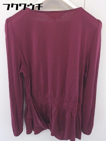 * SunaUna SunaUna 7 minute sleeve blouse cut and sewn size 40 red group lady's 