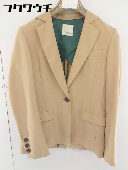 * MOUSSY Moussy single 1B long sleeve tailored jacket size 2 beige lady's 