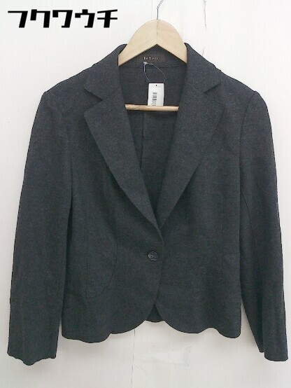 ◇ Reflect リフレクト 1B シングル ウール 長袖 テーラード ジャケット サイズ9 グレー系 レディース_画像2