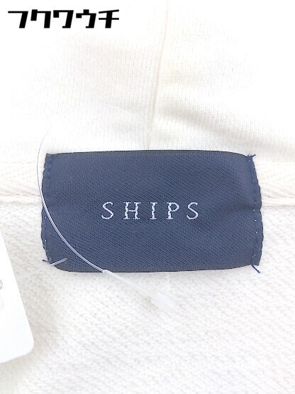 ◇ SHIPS シップス 長袖 ジップアップ パーカー オフホワイト系 レディース_画像4