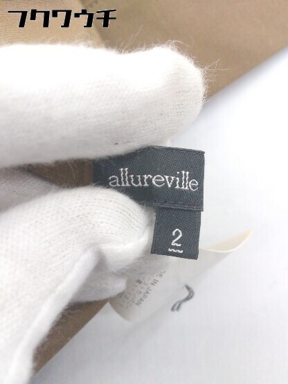 ◇ ◎ allureville アルアバイル 半袖 膝下丈 ワンピース サイズ2 ブラウン レディースの画像4