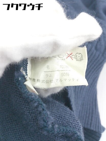◇ Leilian レリアン ウール ニット 長袖 セーター サイズ 9 ネイビー レディース_画像6
