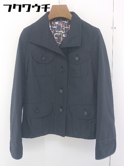 ◇ COMME CA DU MODE コムサデモード 長袖 ジャケット コート サイズ9 ブラック レディース_画像2